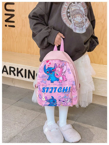 Stitch Anime Cartoon Outdoor Leisure Backpack Cute Fashion Creative Personality Student Large Capacity Children Fun Cute Backp