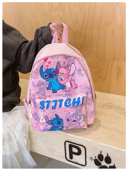 Stitch Anime Cartoon Outdoor Leisure Backpack Cute Fashion Creative Personality Student Large Capacity Children Fun Cute Backp