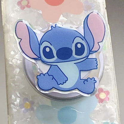 Stitch Airbag Bracket Cute Cartoon Character Creative Fashionable Mobile Phone Extendable Adhesive Back Sticker Practical Gift