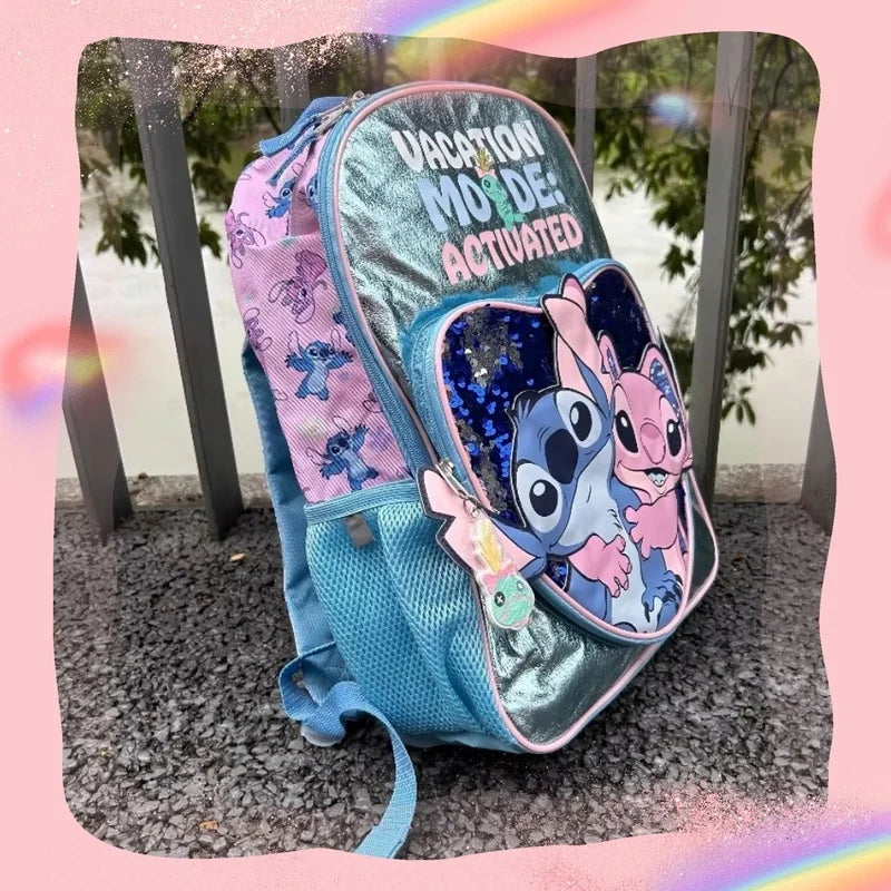 Cartoon cute style Stitch backpack lightweight casual fashionable large capacity multifunctional backpack back to school season