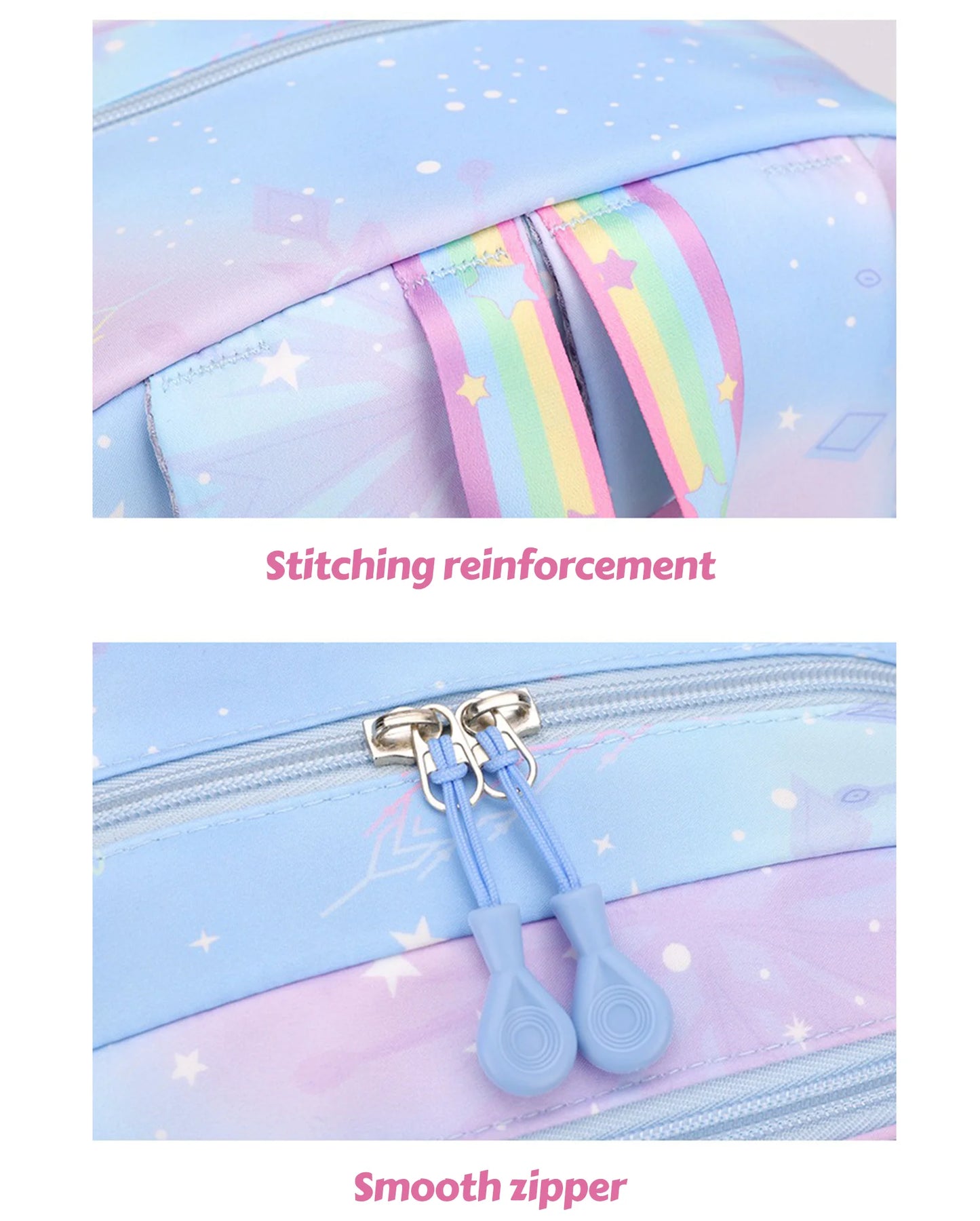 Stitch Large Capacity Backpack Casual Nylon Cute Daypack Cartoon Anime Schoolbag Girl Travel Commute Knapsack Mochila