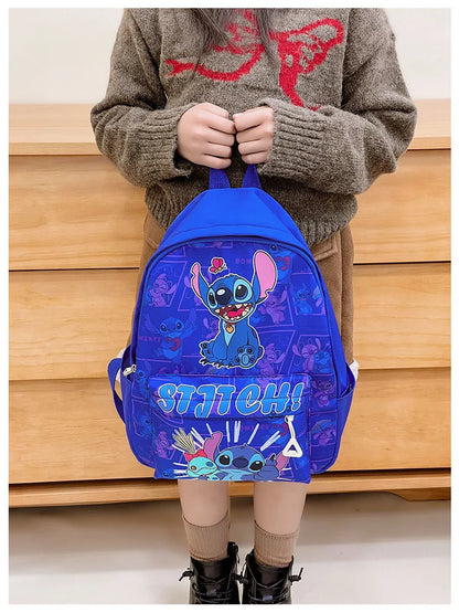 Stitch Anime Cartoon Outdoor Leisure Backpack Cute Fashion Creative Personality Student Large Capacity Children Fun Cute Backp
