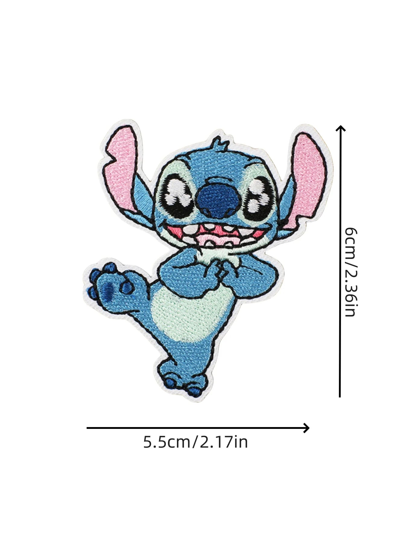 1pcs Cartoon Anime Stitch Iron on Patches for Clothing T-shirt bag shose Stitch Patch Garment stickers embroidery cloth sticker