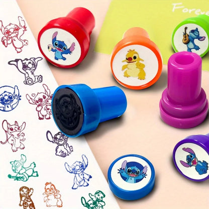 12Pcs/Set Stitch Cartoon Cute Reward Seals Perfect for DIY Scrapbooking Diary Decor And School Projects