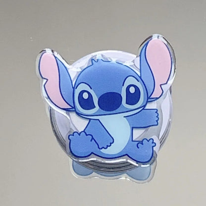 Stitch Airbag Bracket Cute Cartoon Character Creative Fashionable Mobile Phone Extendable Adhesive Back Sticker Practical Gift
