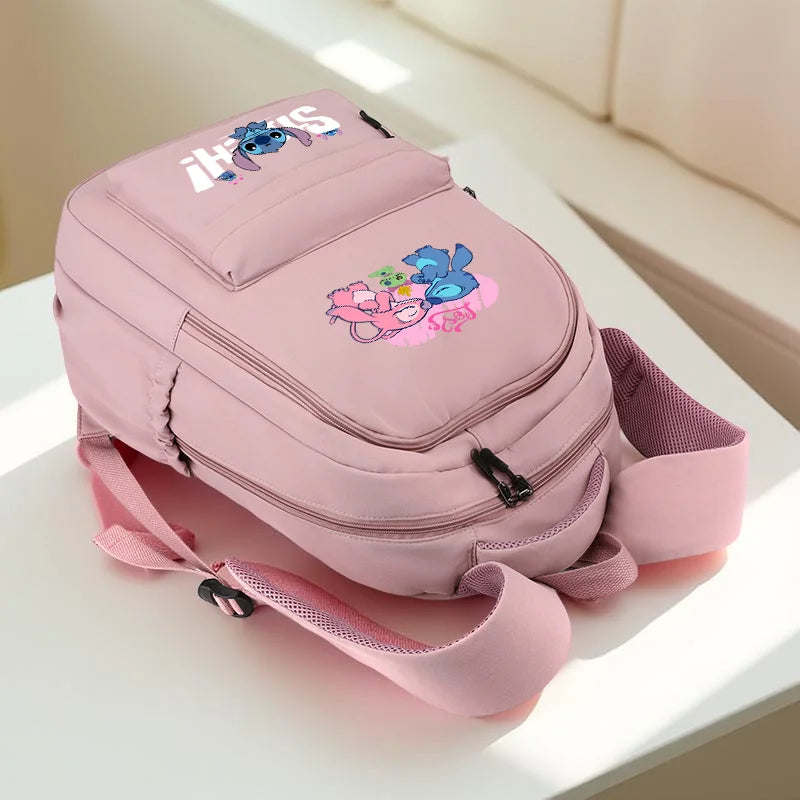 Stitch Large Capacity Backpack, Sturdy Construction, Adjustable Straps for Back to School & Daily Commute, Work, Travel Carryall