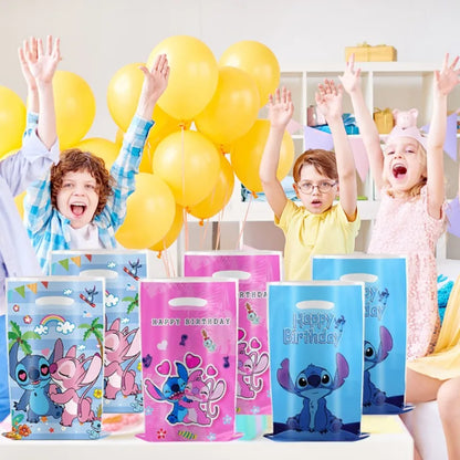Stitch Bag Angel Cartoon Cute Character Birthday Party Decoration Creative Plastic Gift Candy Gift Bag Storage Practical Prizes