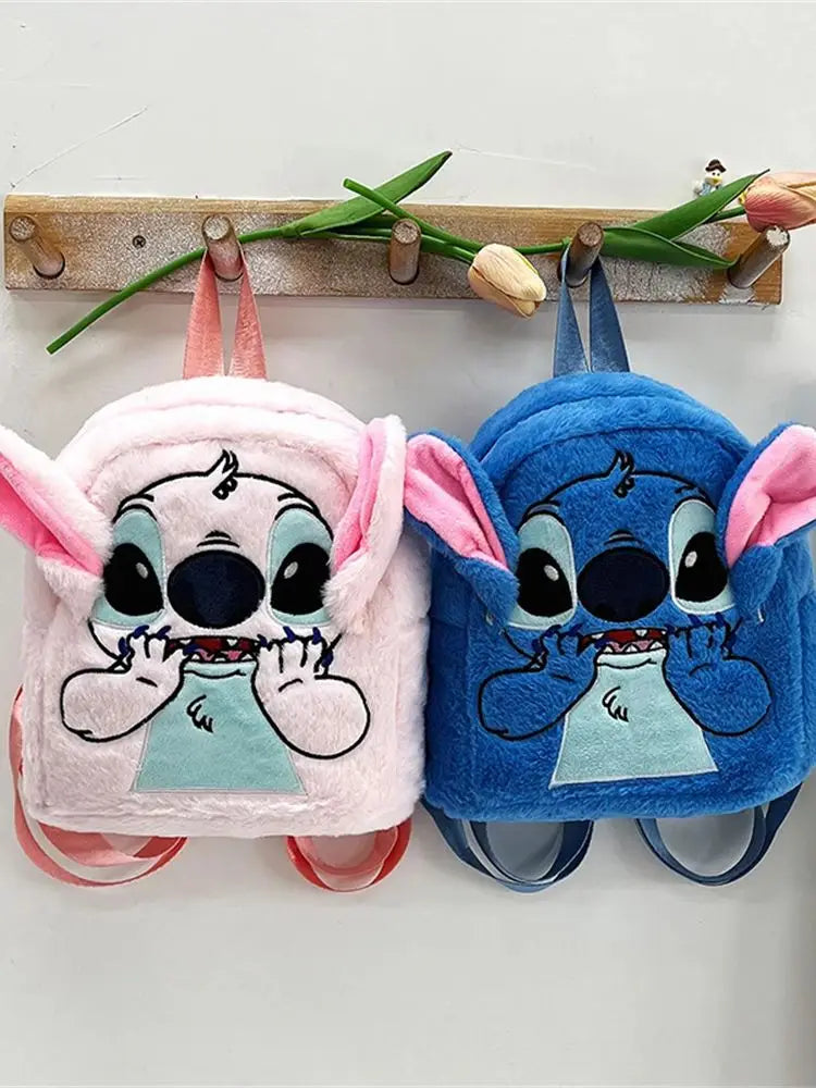Stitch Plush Backpack for Kids, Japanese Cute Large Capacity School Bag, Kindergarten Bookbag Gift