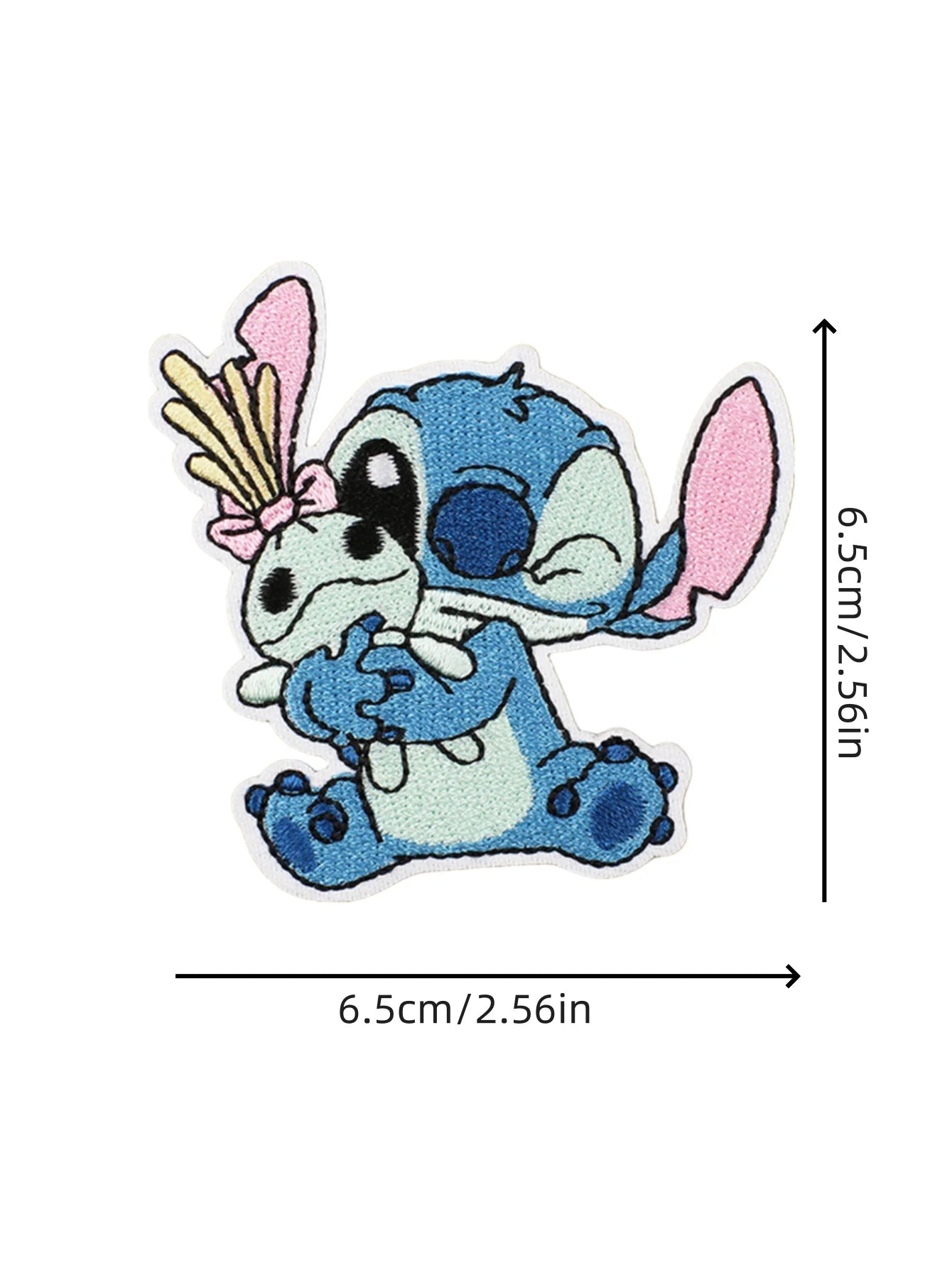 1pcs Cartoon Anime Stitch Iron on Patches for Clothing T-shirt bag shose Stitch Patch Garment stickers embroidery cloth sticker