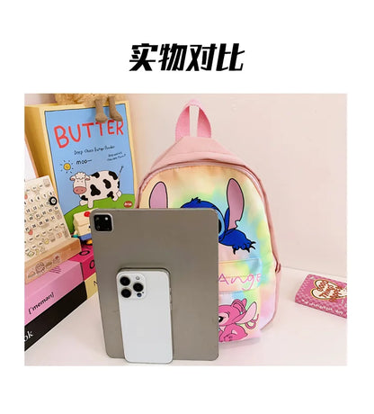 Stitch Anime Cartoon Outdoor Leisure Backpack Cute Fashion Creative Personality Student Large Capacity Children Fun Cute Backp