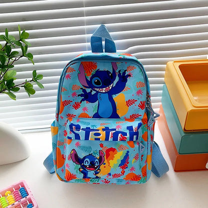 Stitch Fashion Nylon Backpack Cartoon Stitch Print Backpack Boys Girls Light Travel Backpack Halloween Christmas Gift