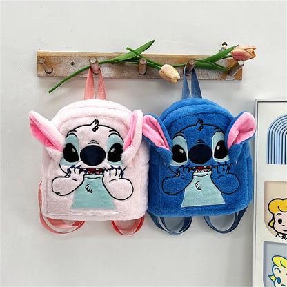 Stitch Plush Backpack for Kids, Japanese Cute Large Capacity School Bag, Kindergarten Bookbag Gift