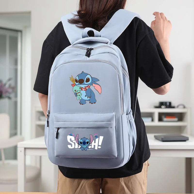 Stitch Large Capacity Backpack, Sturdy Construction, Adjustable Straps for Back to School & Daily Commute, Work, Travel Carryall
