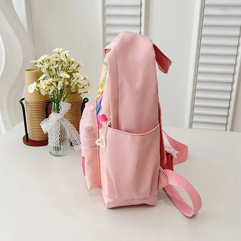 New Lilo&Stitch Backpack Cartoon Character Stitch Printed Accessories Children's Backpack Student Cartoon Pink Backpack Gift