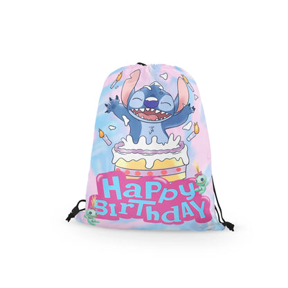Stitch Drawstring Bags Cute Children Backpack Travel Storage Bag Kids Boys Girls Casual Swim Portable Backpack Holiday Gifts