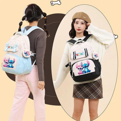 Stitch Girl Boy Backpack for School Cute Bookbag Elementary Laptop Bag Lightweight Back to School Student Travel Christmas Gift