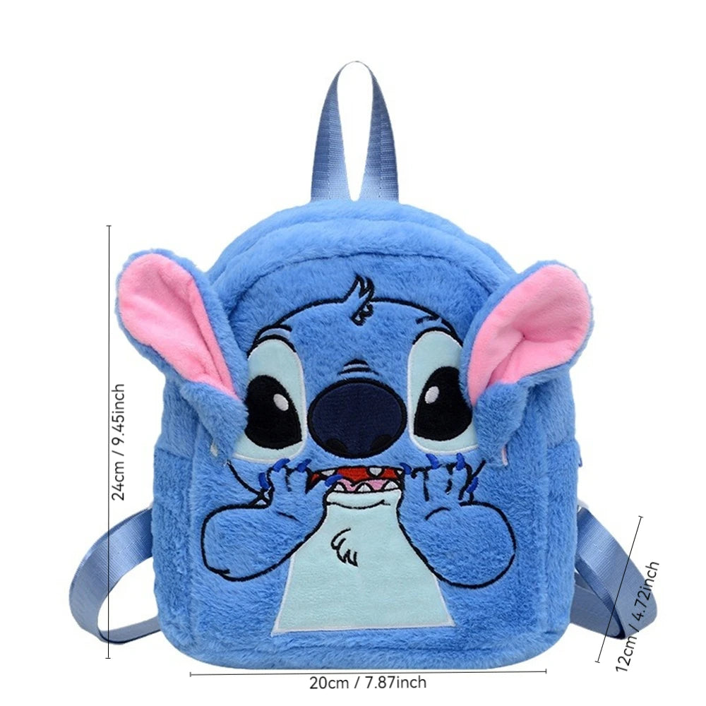 Stitch Plush Backpack for Kids, Japanese Cute Large Capacity School Bag, Kindergarten Bookbag Gift