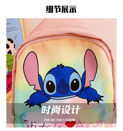 Stitch Anime Cartoon Outdoor Leisure Backpack Cute Fashion Creative Personality Student Large Capacity Children Fun Cute Backp