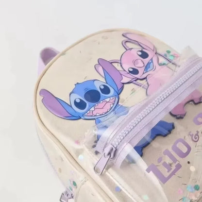 Stitch Stitched Cartoon Sequined Back Fashionable Trendy Kindergarten School Bag Kawaii Backpack High Quality Storage Bag