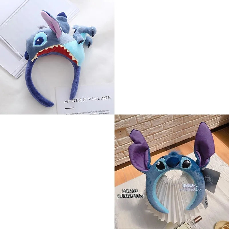 Stitch Hairband Cartoon Headwear Kawaii Anti Slip Wash Face Skincare Soft Hair Band Funny Party Hair Accessorie Girl Gift