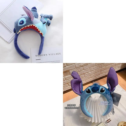 Stitch Hairband Cartoon Headwear Kawaii Anti Slip Wash Face Skincare Soft Hair Band Funny Party Hair Accessorie Girl Gift