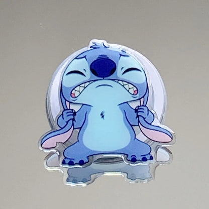 Stitch Airbag Bracket Cute Cartoon Character Creative Fashionable Mobile Phone Extendable Adhesive Back Sticker Practical Gift