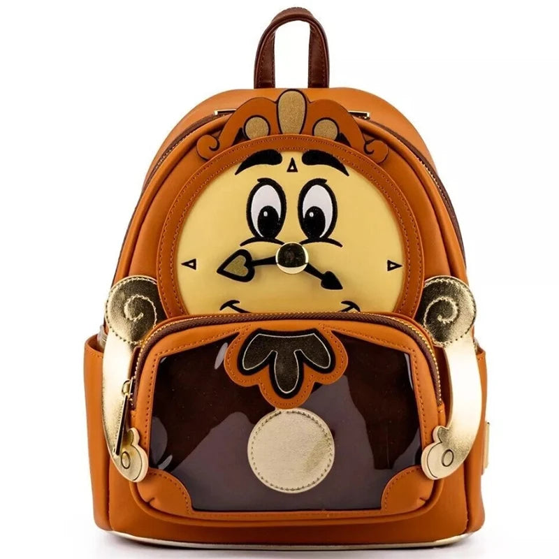 Stitch Children's Backpack Baby Lady Bags Stitch PU Leather Women Double Shoulder Bags