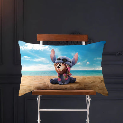 Cartoon cute art movie S-StitchS-S cushion cover Rectangle Pillow Cover Home Sofa living Room Coffee Shop Pillowcase
