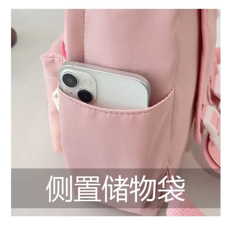 New Lilo&Stitch Backpack Cartoon Character Stitch Printed Accessories Children's Backpack Student Cartoon Pink Backpack Gift