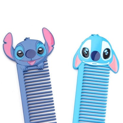 Cartoon cute Stitch makeup brush, soft fiber makeup brush, Stitch portable comb, Stitch eye shadow brush, suitable for girls' bi