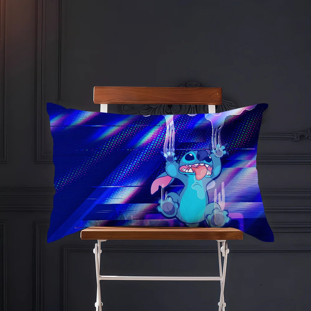 Cartoon cute art movie S-StitchS-S cushion cover Rectangle Pillow Cover Home Sofa living Room Coffee Shop Pillowcase