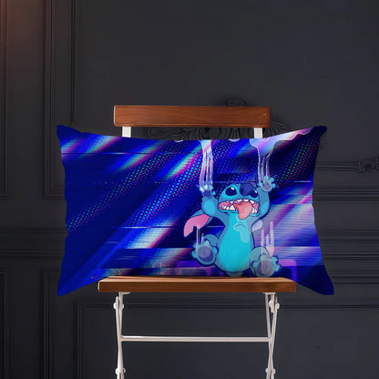 Cartoon cute art movie S-StitchS-S cushion cover Rectangle Pillow Cover Home Sofa living Room Coffee Shop Pillowcase