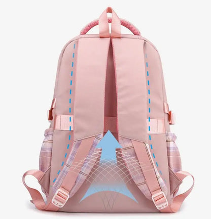 Stitch School Bags High School Student Backpack Female Large Capacity Junior High School Laptop Mochila Escolar