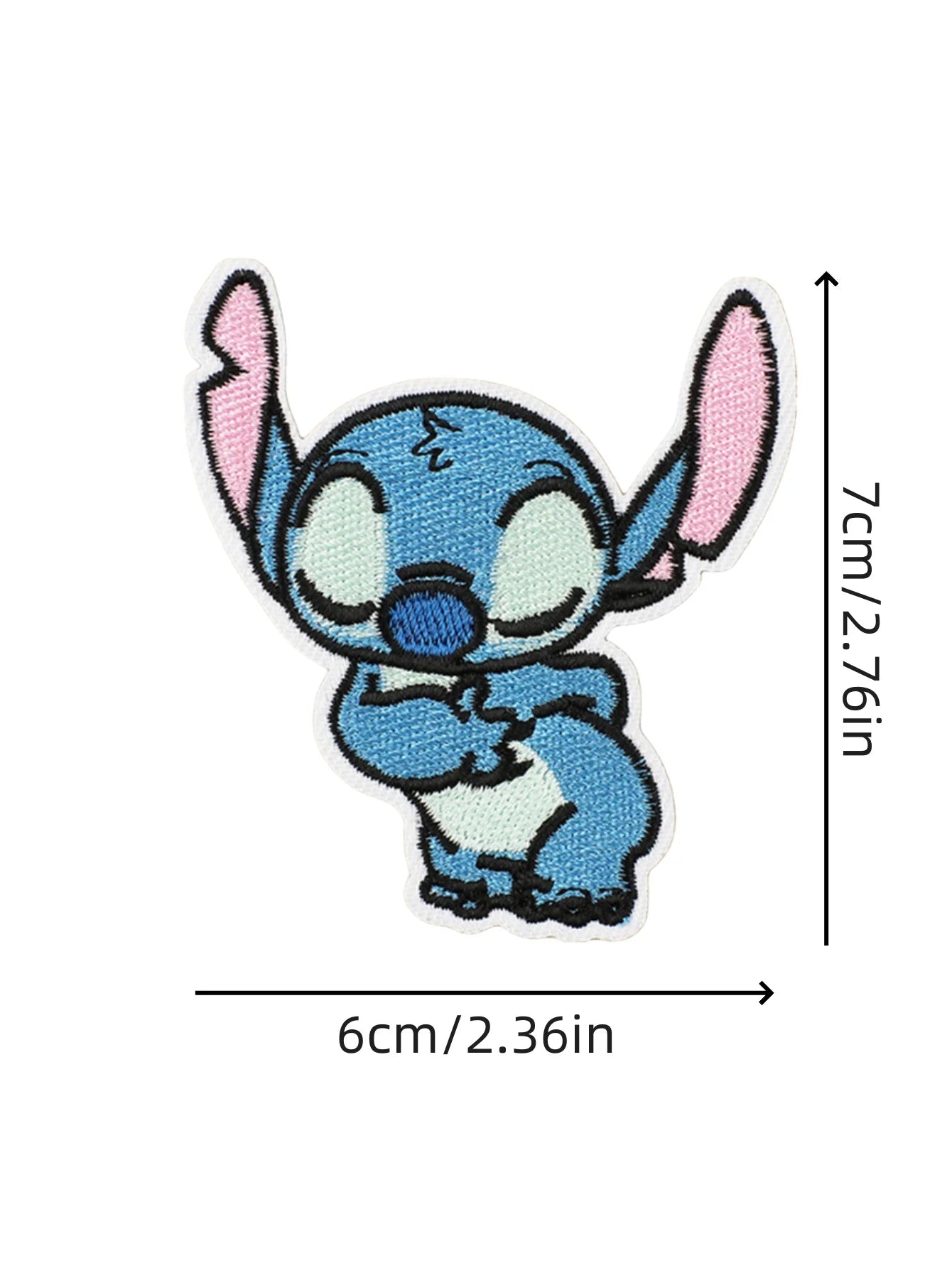 1pcs Cartoon Anime Stitch Iron on Patches for Clothing T-shirt bag shose Stitch Patch Garment stickers embroidery cloth sticker