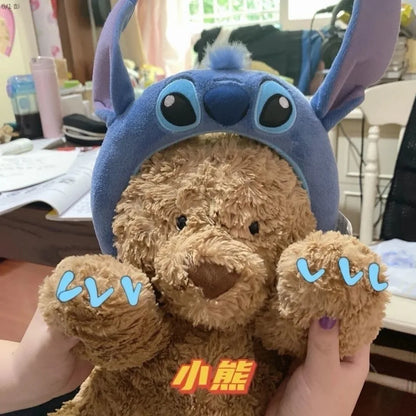Stitch Hairband Cartoon Headwear Kawaii Anti Slip Wash Face Skincare Soft Hair Band Funny Party Hair Accessorie Girl Gift