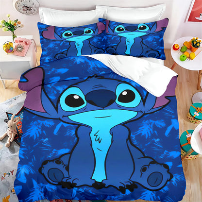 Stitch Quilt Cover Cartoon Anime Duvet Printed comforter 100% Polyester Bedding Twin Size children Gift Various Sizes