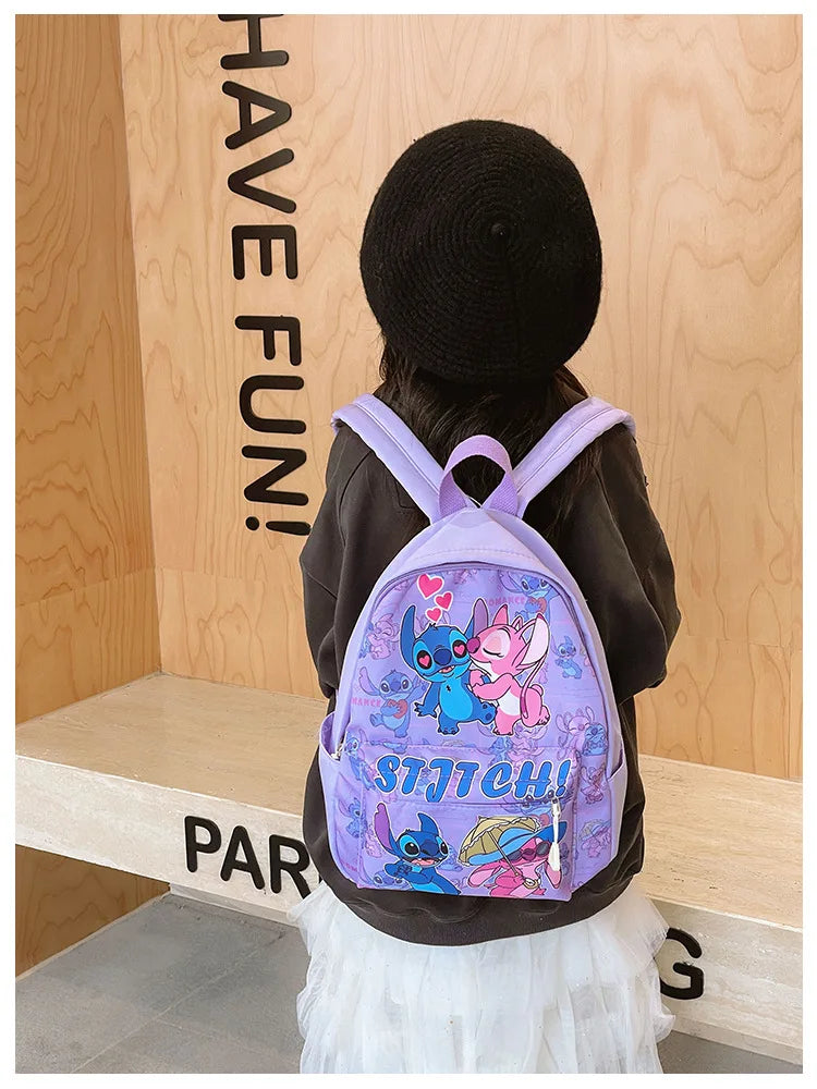 Stitch Anime Cartoon Outdoor Leisure Backpack Cute Fashion Creative Personality Student Large Capacity Children Fun Cute Backp