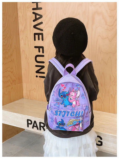 Stitch Anime Cartoon Outdoor Leisure Backpack Cute Fashion Creative Personality Student Large Capacity Children Fun Cute Backp