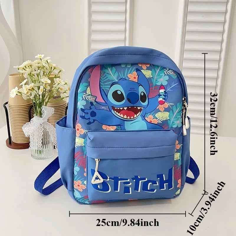 New Lilo&Stitch Backpack Cartoon Character Stitch Printed Accessories Children's Backpack Student Cartoon Pink Backpack Gift