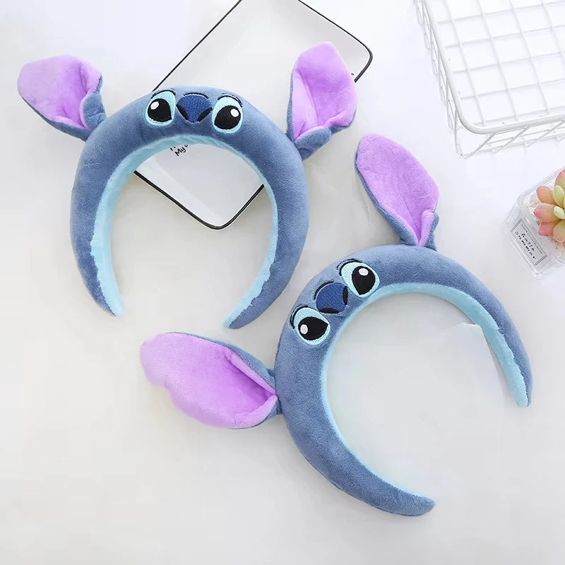 Stitch Hairband Cartoon Headwear Kawaii Anti Slip Wash Face Skincare Soft Hair Band Funny Party Hair Accessorie Girl Gift
