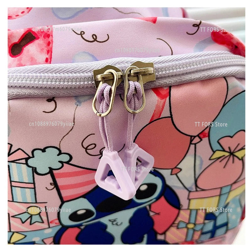 Stitch Fashion Nylon Backpack Cartoon Stitch Print Backpack Boys Girls Light Travel Backpack Halloween Christmas Gift