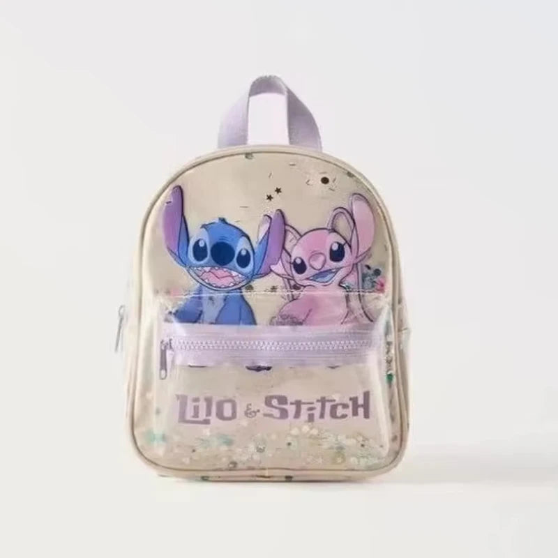 Stitch Stitched Cartoon Sequined Back Fashionable Trendy Kindergarten School Bag Kawaii Backpack High Quality Storage Bag