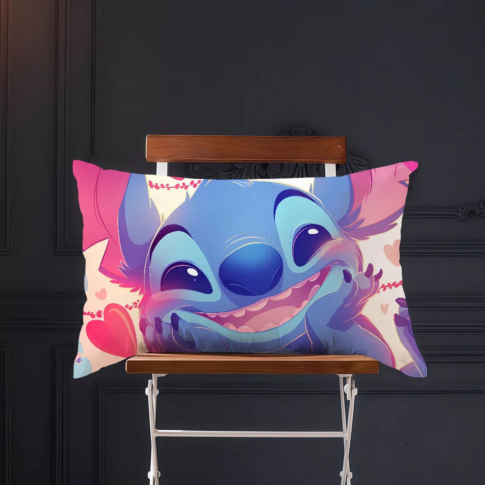 Cartoon cute art movie S-StitchS-S cushion cover Rectangle Pillow Cover Home Sofa living Room Coffee Shop Pillowcase