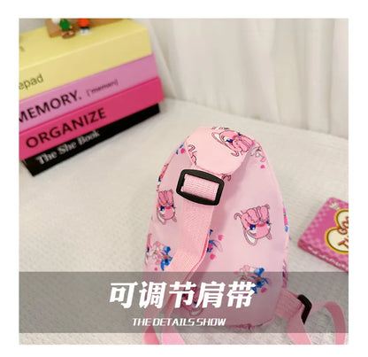 Kids Stitch Shoulder Bags Cartoon Chest Bag for Boys Girls Travel Satchel Casual Portable Totes Kawaii Backpacks Birthday Gifts