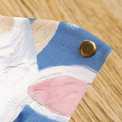 Stitch Tissue Boxes Waterproof Leather Napkin Holder Portable Foldable Car Tissue Box Bathroom Kitchen Tissue Storage Box