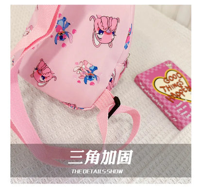 Kids Stitch Shoulder Bags Cartoon Chest Bag for Boys Girls Travel Satchel Casual Portable Totes Kawaii Backpacks Birthday Gifts