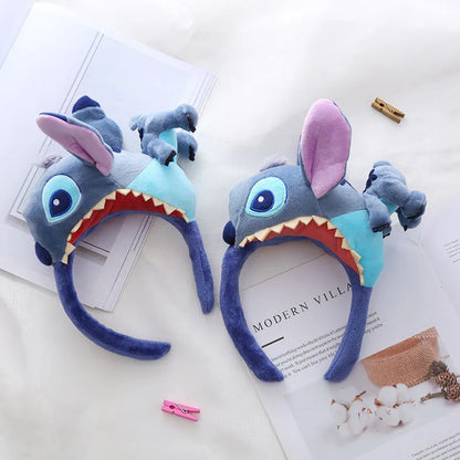 Stitch Hairband Cartoon Headwear Kawaii Anti Slip Wash Face Skincare Soft Hair Band Funny Party Hair Accessorie Girl Gift