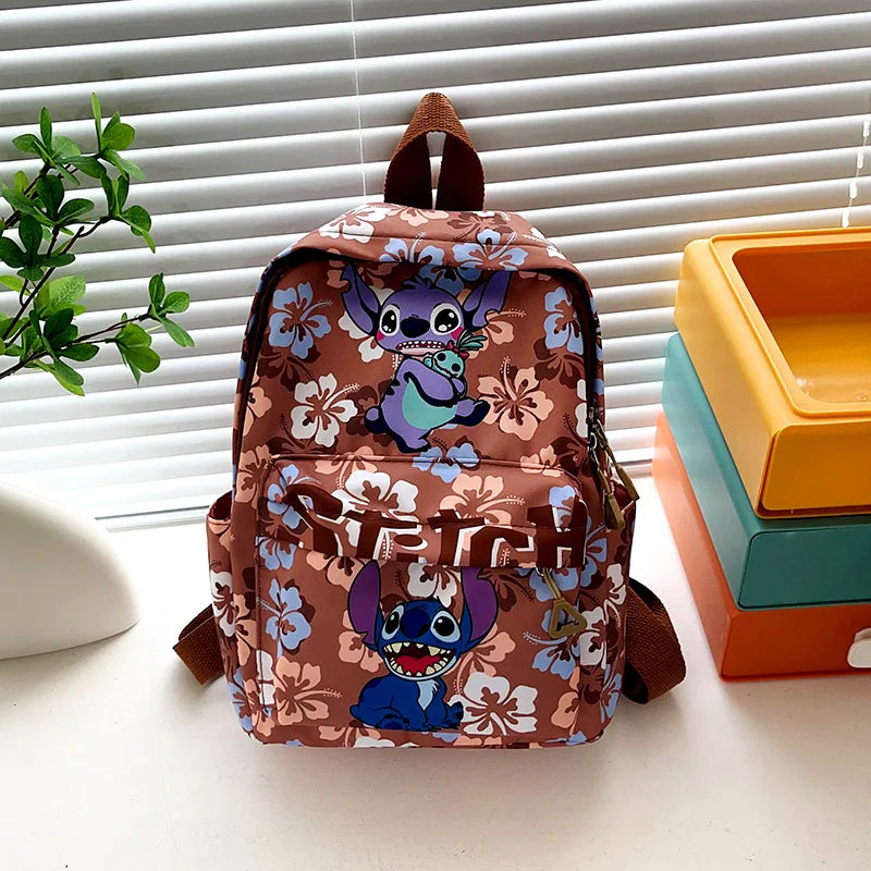 Stitch Fashion Nylon Backpack Cartoon Stitch Print Backpack Boys Girls Light Travel Backpack Halloween Christmas Gift