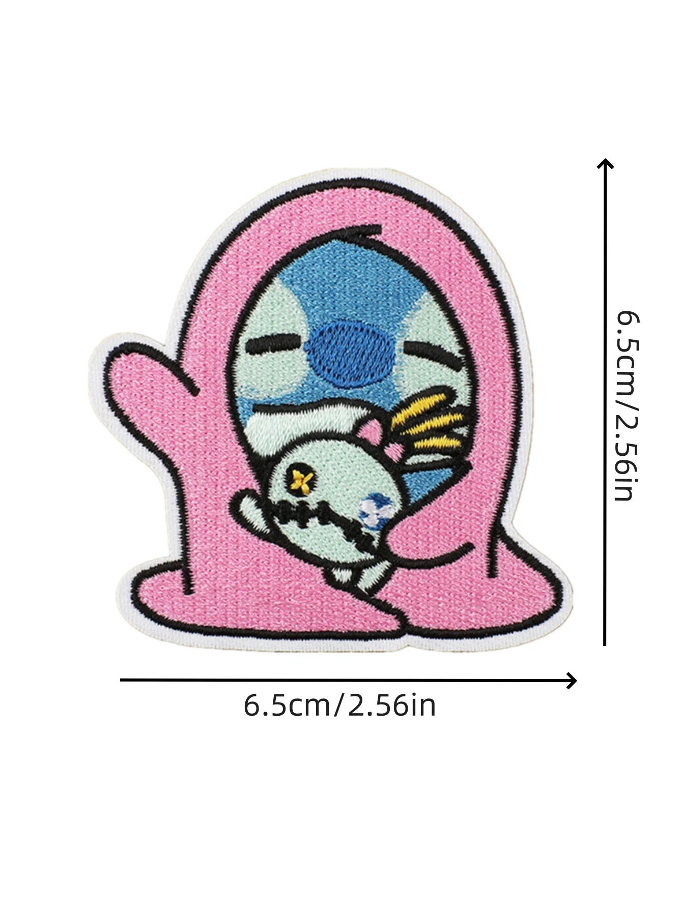 1pcs Cartoon Anime Stitch Iron on Patches for Clothing T-shirt bag shose Stitch Patch Garment stickers embroidery cloth sticker