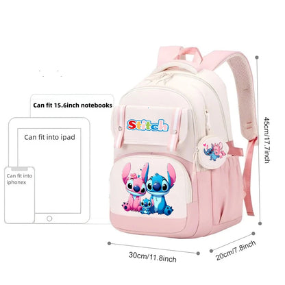 Stitch Girl Boy Backpack for School Cute Bookbag Elementary Laptop Bag Lightweight Back to School Student Travel Christmas Gift